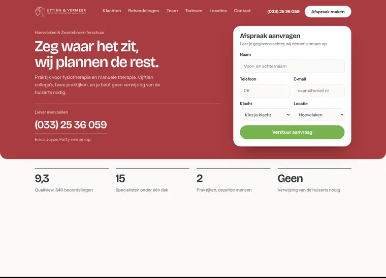 Beweging met de indeling Afspraak