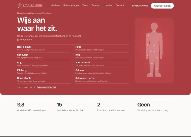 Beweging met de indeling Klacht