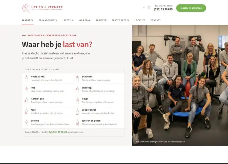 Vertrouwd met de indeling Klacht